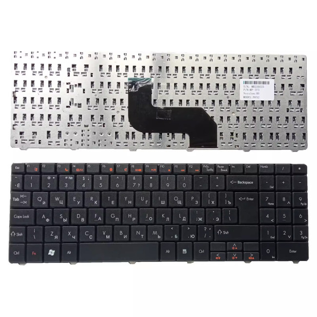 Gateway NV52 NV53 NV54 NV56 NV58 MS2274 MS2285 Russian RU keyboard - main product image