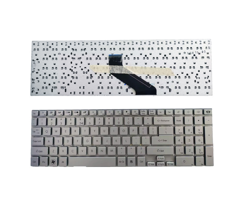 Gateway NV52L NV56R NV55S NV57H NV76R NV77H NE76R silver US keyboard - additional view 