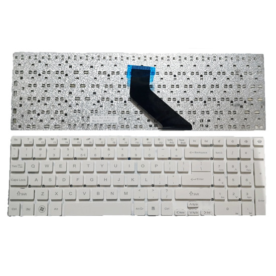 Gateway NV55S NV57H NV75S NV77H NV55S05u NV55S04u white US keyboard - main product image