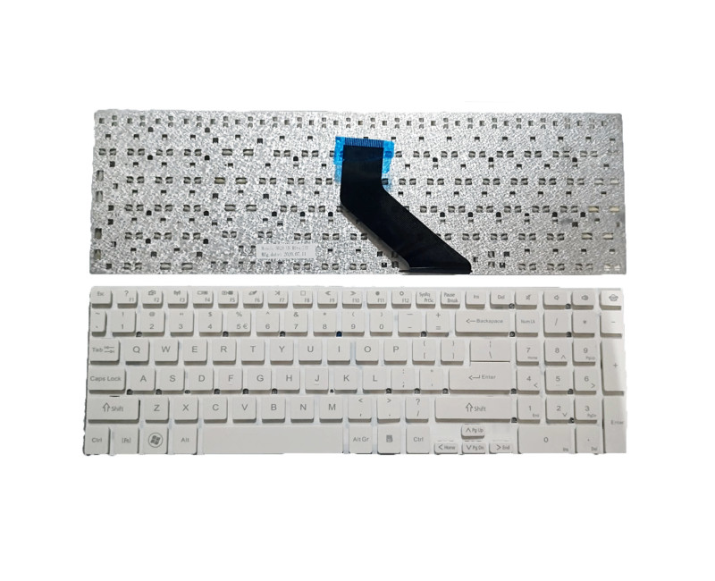 Gateway NV55S NV57H NV75S NV77H NV55S05u NV55S04u white US keyboard - additional view 