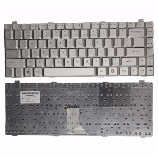 Gateway T6315C T6317C T6822C M7328U T6309 T6825 silver US keyboard - main product image