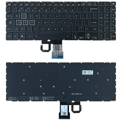 Gigabyte AORUS 15 G, 15-XA, 15-WA, 15-SA, 15-W9, 15-X9, black Crystal RGB backlit US keyboard