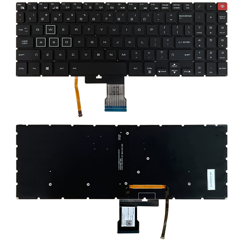 Gigabyte AORUS 15 G, 15-XA, 15-WA, 15-SA, 15-W9, 15-X9, black backlit US keyboard - main product image