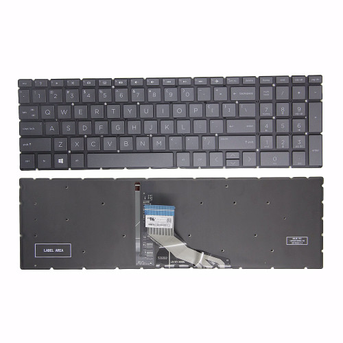 HP Zbook 15V G5, TPN-C134, TPN-Q284, ZHAN 99 G1, ZHAN 99 G4, black backlit US keyboard - main product image
