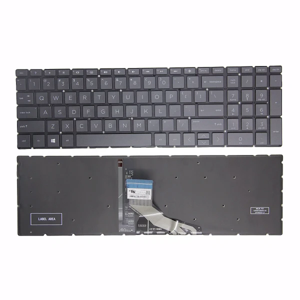HP ENVY 17-BW, 17M-BW, 17T-BW, 17-BY, 17T-BY, 17-CA, 17Z-CA, black backlit US keyboard - main product image