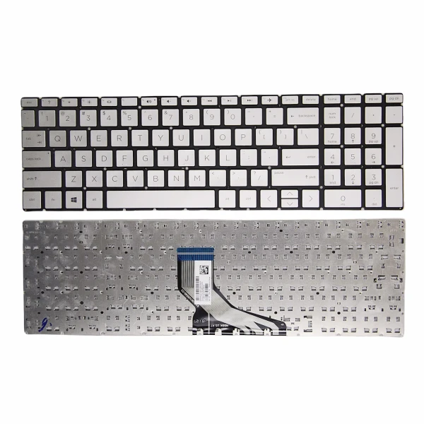 HP ENVY 17-BW, 17M-BW, 17T-BW, 17-BY, 17T-BY, 17-CA, 17Z-CA, silver US keyboard - main product image