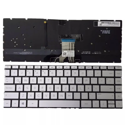 HP 13-W 13-AN TPN-I128 W133 W136 Q178 Q199 Q214 silver backlit Latin LA keyboard