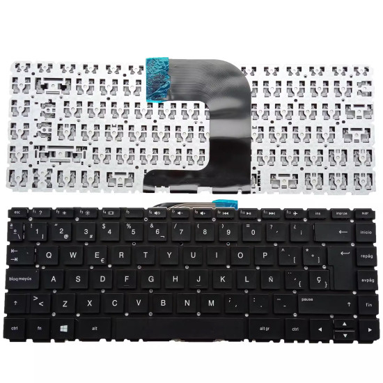 HP 14-AC 14-AF 14-AQ 14-DF AM TPN-I119 TPN-I124 Spanish SP keyboard - main product image