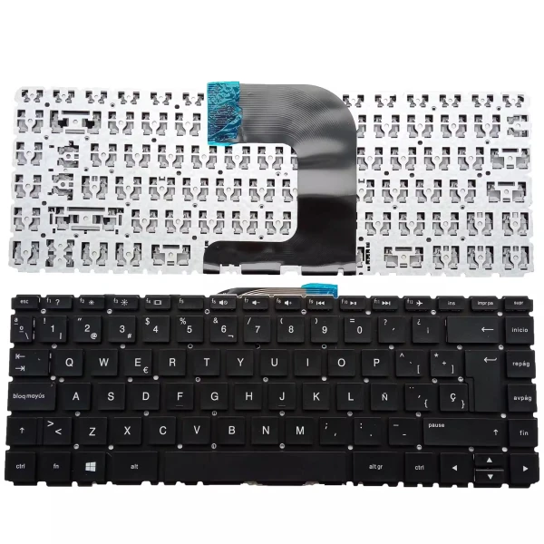 HP 14-AC 14-AF 14-AQ 14-DF AM TPN-I119 TPN-I124 Spanish SP keyboard - main product image