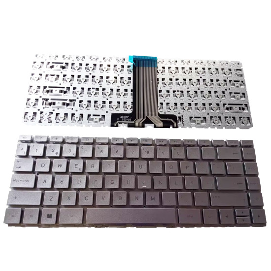 HP 14-BA 14T-BA 14M-BA 14-BS 14-BW silver Spanish SP keyboard - main product image