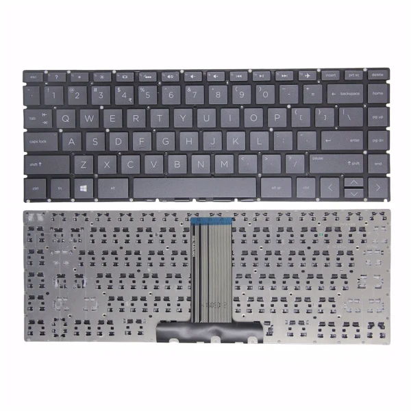 HP 14-BS 14-BD 14-CC 14-CB 14-DK 14-CR 14-DP 14-G 14-Q 14-M 14-BR 14-BA 14-BU Q186 black US keyboard - main product image