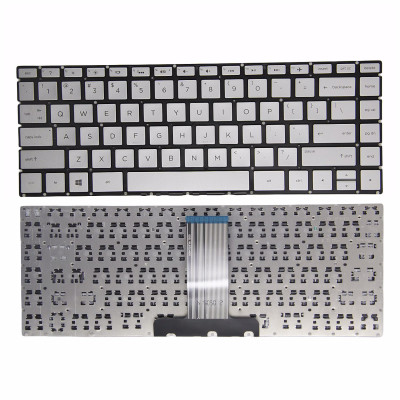 HP 14-BS 14-BD 14-CC 14-CB 14-DK 14-CR 14-DP 14-G 14-Q 14-M 14-BR 14-BA 14-BU Q186 silver US keyboard