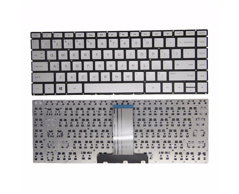 HP 14-BS 14-BD 14-CC 14-CB 14-DK 14-CR 14-DP 14-G 14-Q 14-M 14-BR 14-BA 14-BU Q186 silver US keyboard - additional view 