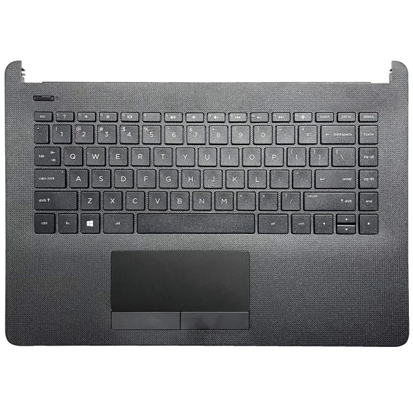 HP 14-BS, 14-BW, 14G-BR, 240 G6, TPN-Q186, TPN-Q187, black US keyboard palmrest - main product image