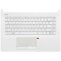 HP 14-BS, 14-BW, 14G-BR, 240 G6, TPN-Q186, TPN-Q187, white US keyboard palmrest