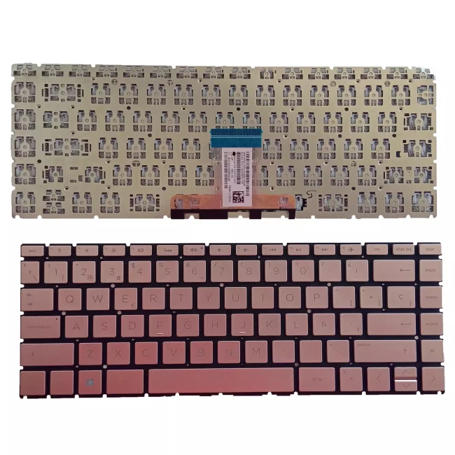 HP 14-CE 14-BD 14-CC 14m-cd 14-CD 14-CF 14-CK 14-CM gold Spanish SP keyboard - main product image
