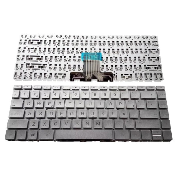 HP 14-CE 14-BD 14-CC 14m-cd 14-CD 14-CF 14-CK 14-CM silver Spanish SP keyboard - main product image
