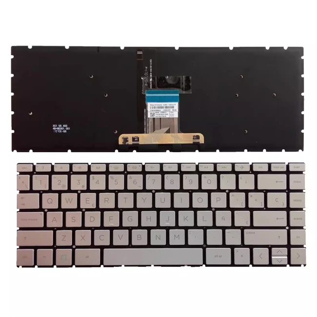 HP 14-CE 14-BD 14-CC 14m-cd 14-CD CF CK CM silver Spanish SP keyboard - main product image