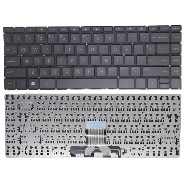 HP 14-CK, 14T-CK, 14CD, 14M-CD, 14Q-CD, 14T-CD, 14-CD, 14-CF, 14S-CF, 14T-CF, US keyboard black - main product image