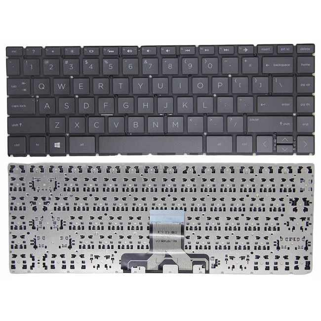 HP 14-CK, 14T-CK, 14CD, 14M-CD, 14Q-CD, 14T-CD, 14-CD, 14-CF, 14S-CF, 14T-CF, US keyboard black - main product image