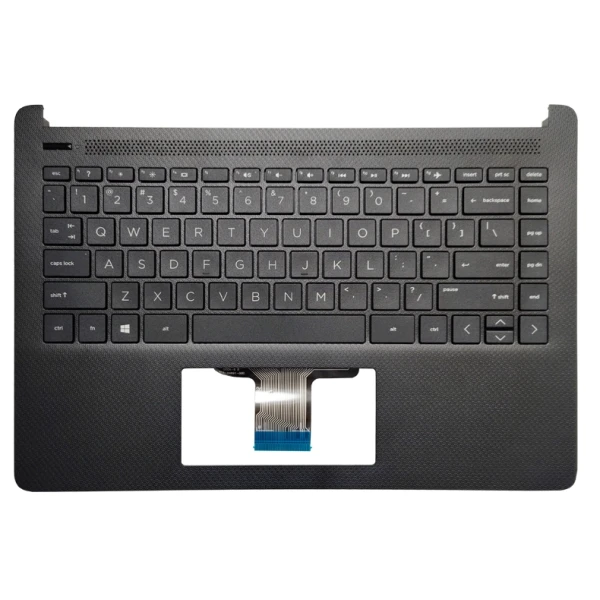 HP 14-DQ, 14-FQ, 14S-FR, TPN-Q221, TPN-Q242, US keyboard palmrest black - main product image