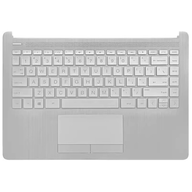 HP 14S-CF, 14S-CR, 14S-DK, 14S-DP, TPN-I130, TPN-I135, 340 G5, silver US keyboard palmrest - main product image