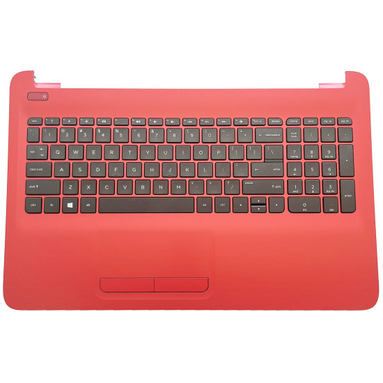 HP 15-AC, 15-AF, 15-AY, 15-BA, 15-BD, TPN-C125, 250 G4, 250 G5, 255 G4, 255 G5, US Keyboard Palmrest red, 855024-001 - main product image