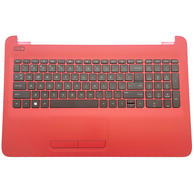 HP 15-AC, 15-AF, 15-AY, 15-BA, 15-BD, TPN-C125, 250 G4, 250 G5, 255 G4, 255 G5, US Keyboard Palmrest red, 855024-001 - main product image