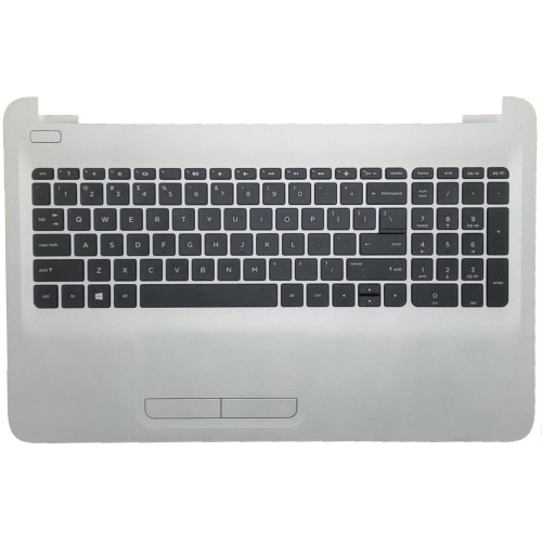 HP 15-AC, 15-AF, 15-AY, 15-BA, 15-BD, TPN-C125, 250 G4, 250 G5, 255 G4, 255 G5, US Keyboard Palmrest silver, 855022-001 - additional view 