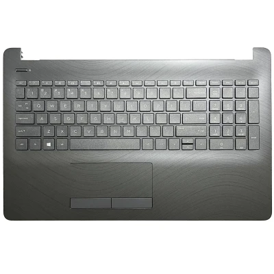HP 15-BS, 15-BW, 15-BU, TPN-C129, TPN-C130, 250 G6, 925010-001, US keyboard palmrest black