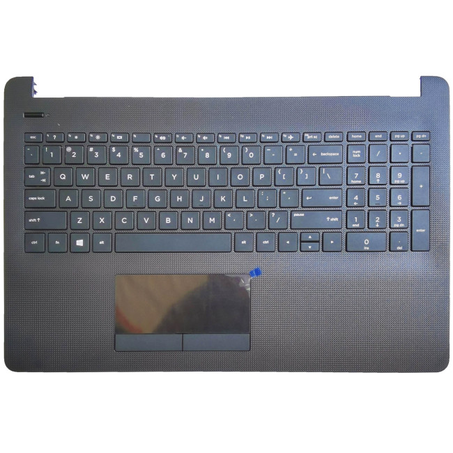 HP 15-BS, 15-BW, 15-BU, TPN-C129, TPN-C130, 250 G6, 925010-001, US keyboard palmrest black grid - main product image