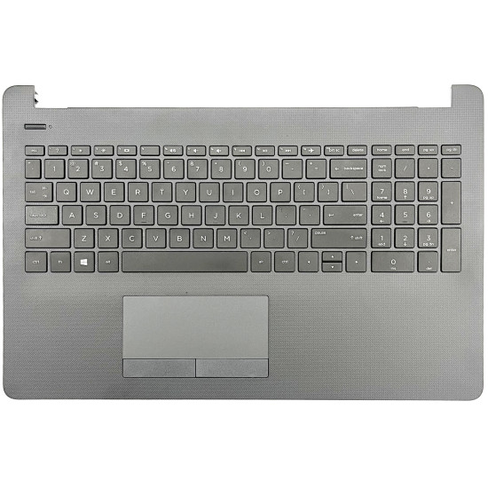 HP 15-BS, 15-BW, 15-BU, TPN-C129, TPN-C130, 250 G6, 925010-001, US keyboard palmrest gray grid - main product image