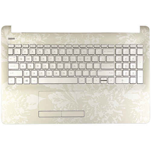 HP 15-BS, 15-BW, 15-BU, TPN-C129, TPN-C130, 250 G6, 925010-001, backlit US keyboard palmrest gold - main product image