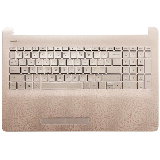 HP 15-BS, 15-BW, 15-BU, TPN-C129, TPN-C130, 250 G6, 925010-001, backlit US keyboard palmrest pink - main product image