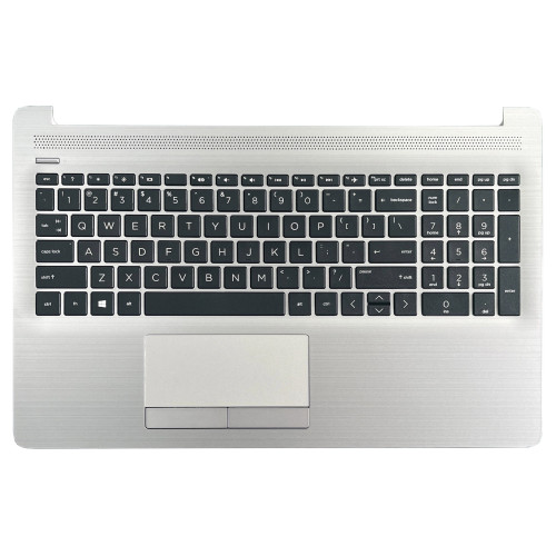 HP 15-DA, 15-DB, 15S-DR, TPN-C135, TPN-C136, 250 G7, US keyboard palmrest silver Brushed - main product image