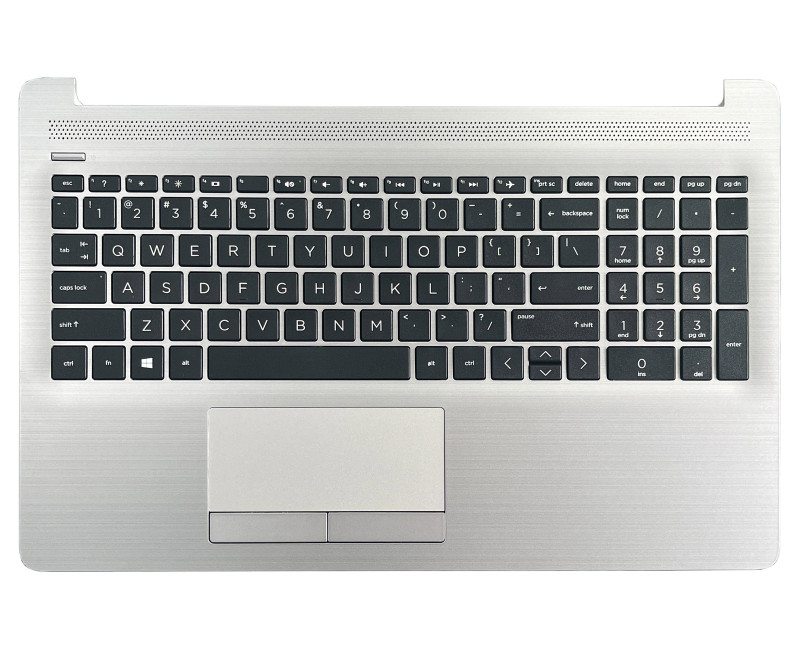 HP 15-DA, 15-DB, 15S-DR, TPN-C135, TPN-C136, 250 G7, US keyboard palmrest silver Brushed - additional view 