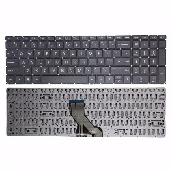 HP 250 G7, 255 G7, 256 G7, 256 G8, 250 G8, 250 G9, 255 G8, 255 G9, black US keyboard OEM - main product image