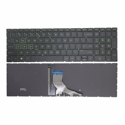 HP 250 G7, 255 G7, 256 G7, 256 G8, 250 G8, 250 G9, 255 G8, 255 G9, green backlit US keyboard