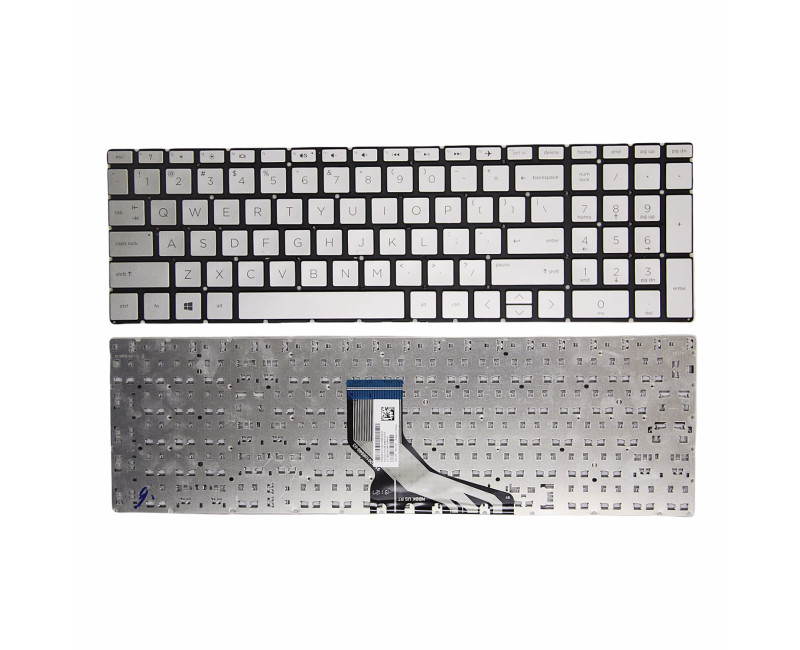 HP 250 G7, 255 G7, 256 G7, 256 G8, 250 G8, 250 G9, 255 G8, 255 G9, silver US keyboard - additional view 