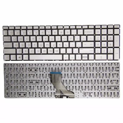 HP 250 G7, 255 G7, 250 G8, 250 G9, silver US keyboard OEM