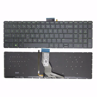 HP 15-EF 15Q-DY 15-BR 15S-ER 15S-FR 15S-EQ 15S-FQ green backlit US keyboard