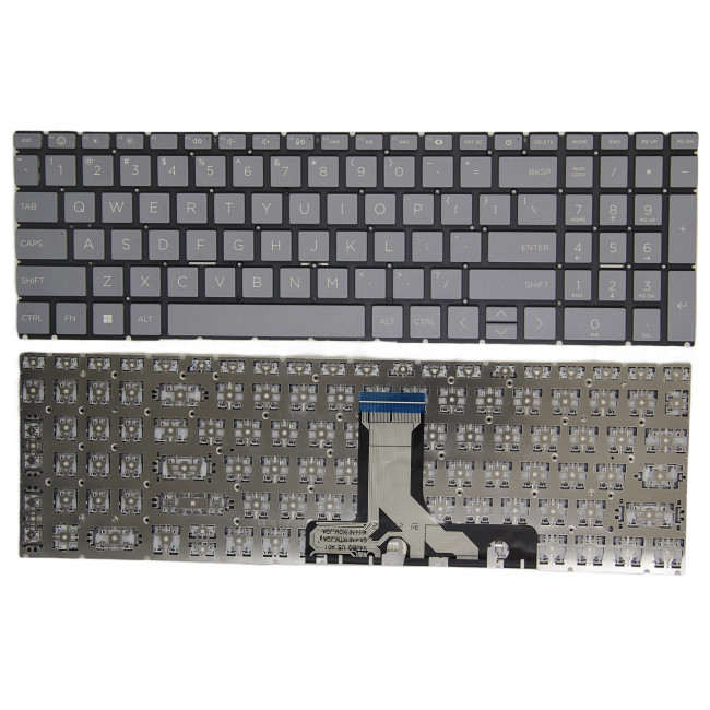 HP 15-EG 15-EH 15-ER 15M-EH 15-FD 15-FC TPN-Q245 TPN-Q246 gray US keyboard F1 smile - main product image