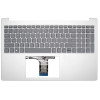 HP 15-FC, 15-FD, TPN-Q286, TPN-Q287, N36752-001, silver gray US Keyboard Palmrest double fan