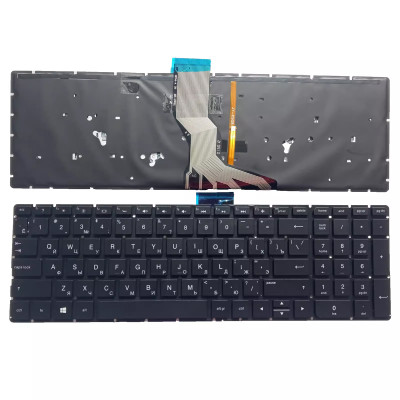 HP 15-ab 15-ak 15-bc 15-au 15-ab000 15-ab100 15-ab200 black backlit Russian RU keyboard
