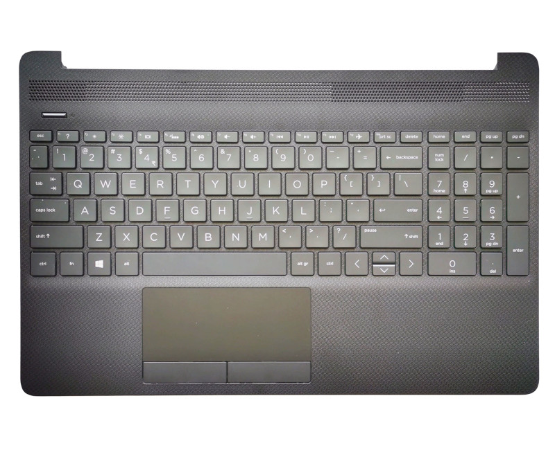 HP 15S-DU, 15S-DY, 15S-DR, 15S-GW, 15S-CS, 15S-DW, TPN-C139, 250 G8, black backlit US keyboard palmrest - additional view 