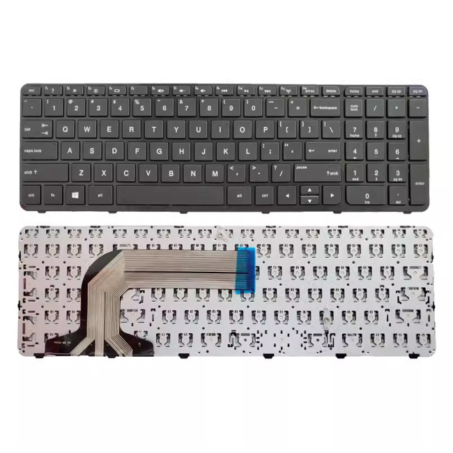 HP 17-E E110 E128CA E000 E100 17-N N000 TPN-Q119 black frame US keyboard - main product image