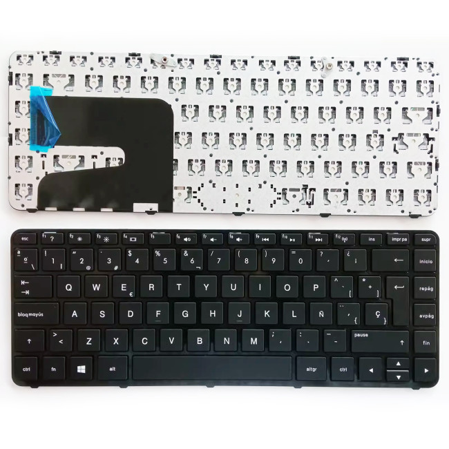 HP 240 G2 245 G3 14-G 14-R 14-N 14z-n100 black frame Spanish SP keyboard - main product image