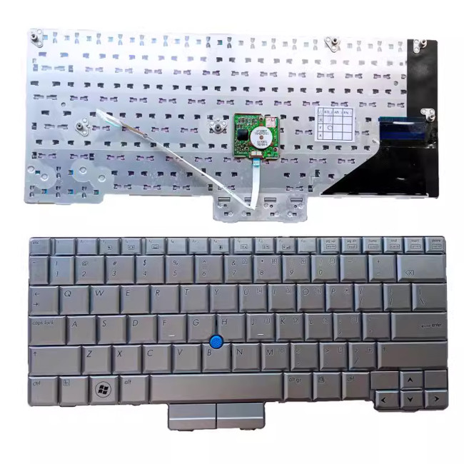 HP 2710 2710P 2730 2730P silver US keyboard - main product image