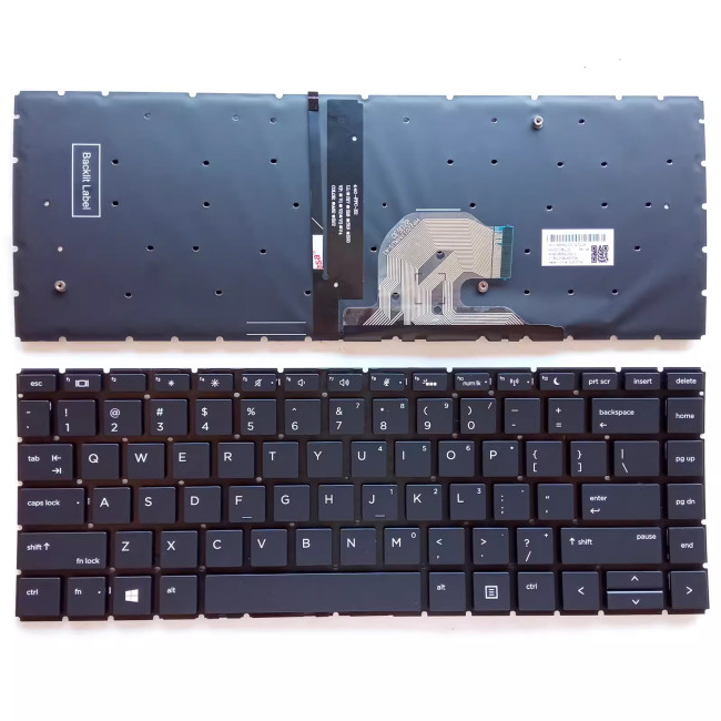 HP ProBook 440 G6 440 G7 445 G6 445 G7 445R G6 445R G7 backlit US keyboard - main product image