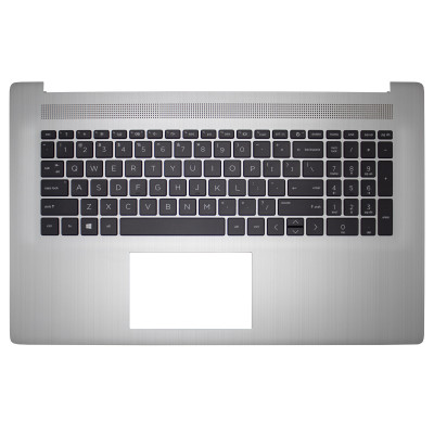 HP 470 G8, 470 G9, 17-CN, 17-CP, 17S-CU, TPN-L140, backlit US keyboard palmrest gray
